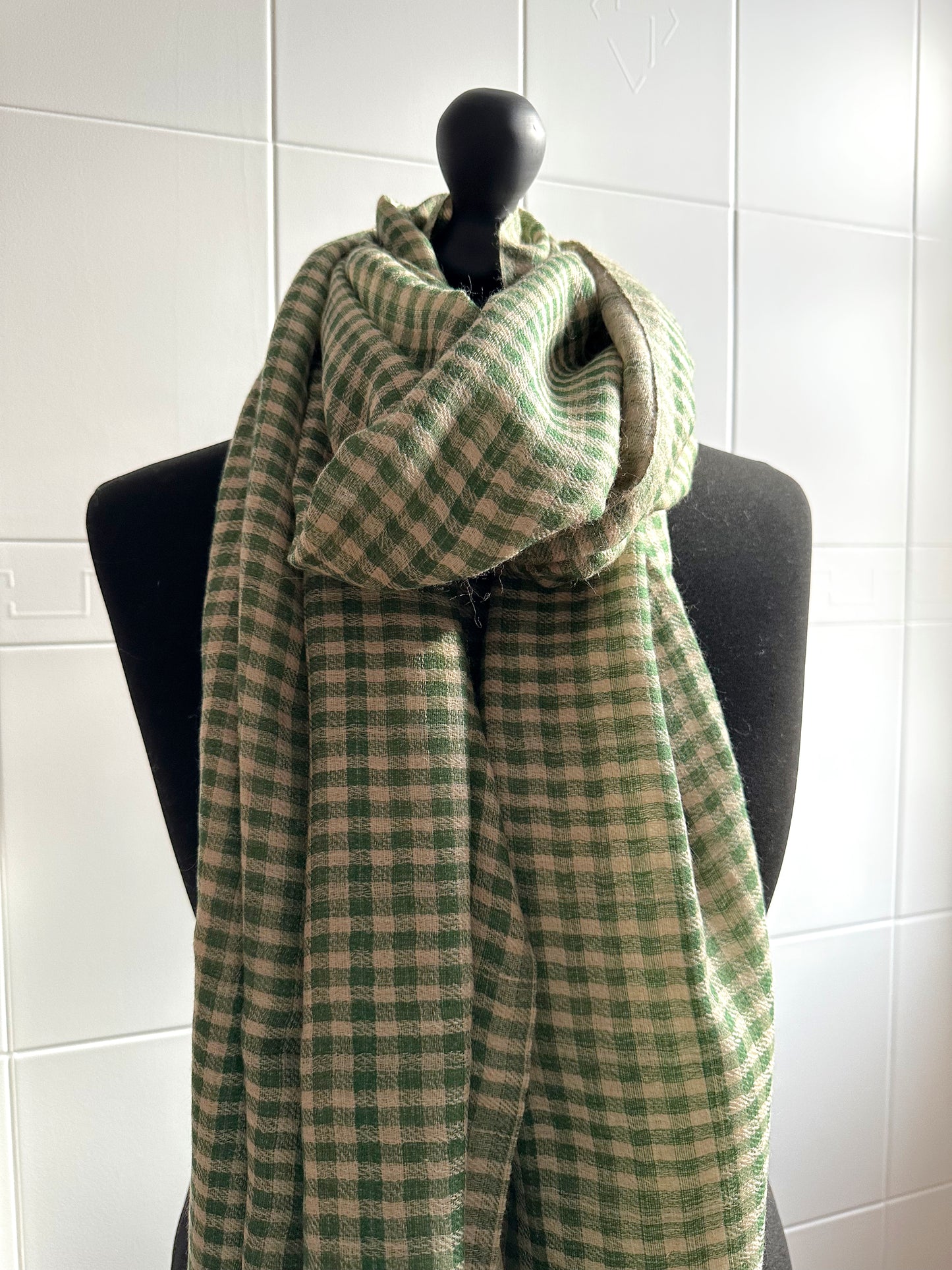 The Goldie Scarf - Green Check