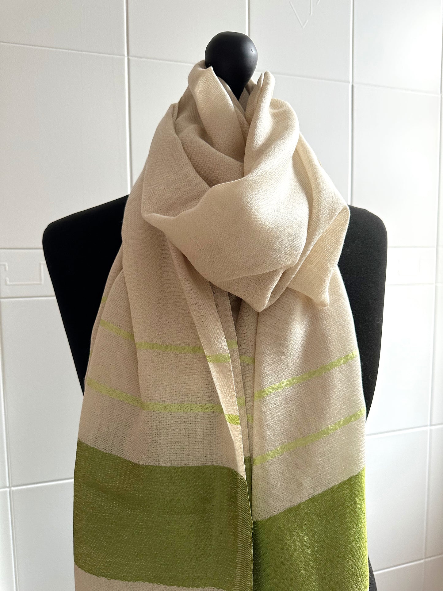 The Goldie Scarf - Green Satin