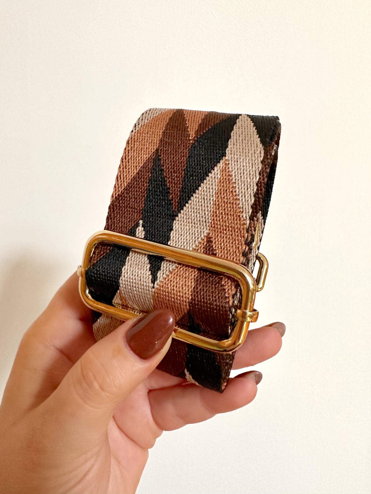 Amber Bag Strap - Brown Mosaic