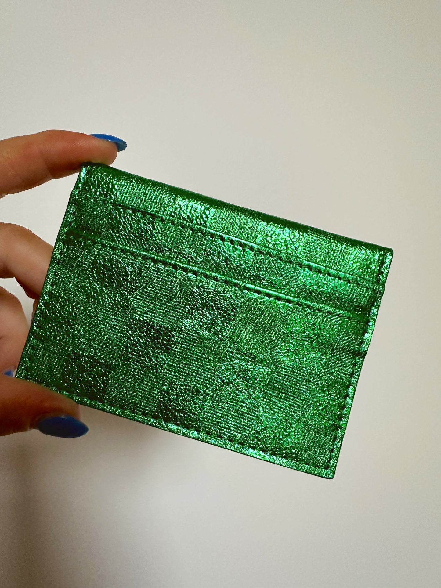 The Alice Cardholder - Metallic Green