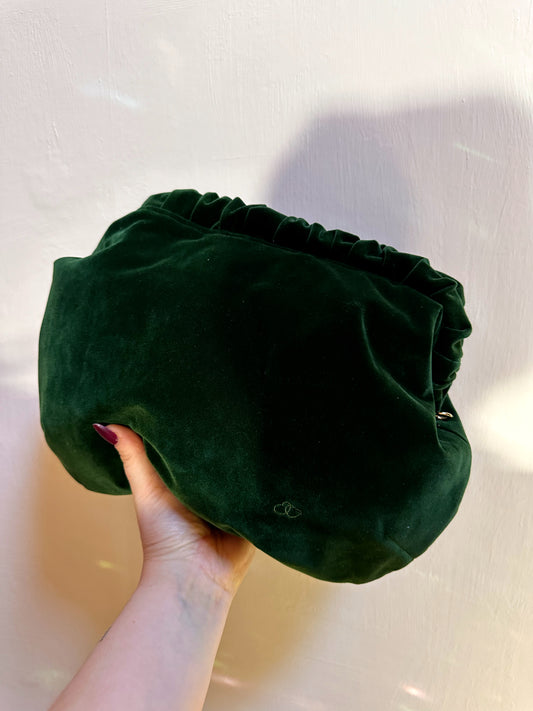 The Pixie Bag - Forest Green Velvet