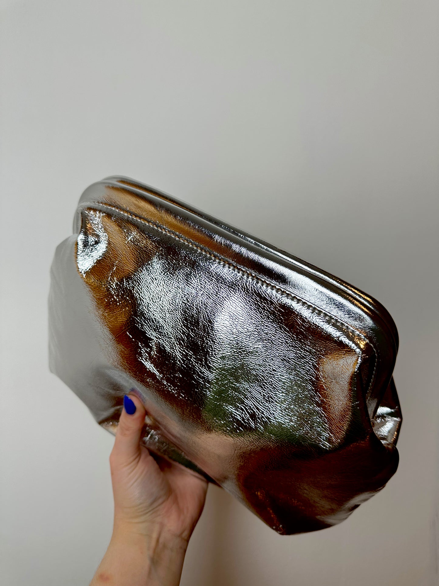 The Alexa Bag - Silver Metallic