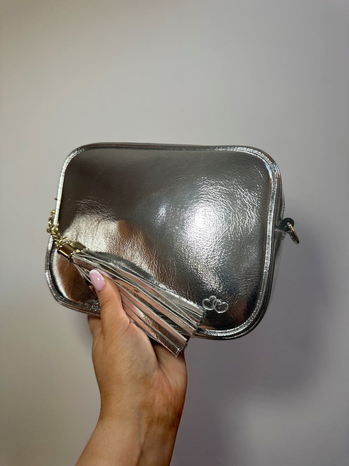The Amber Bag - Silver Metallic
