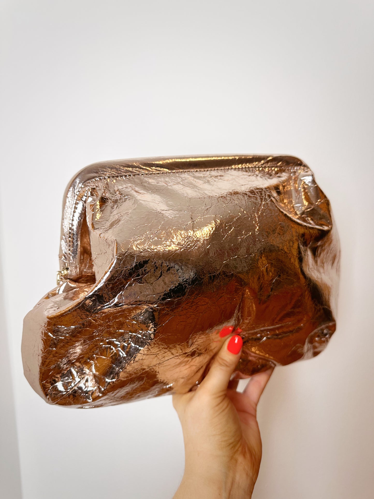 The Alexa Bag - Rose Gold Metallic